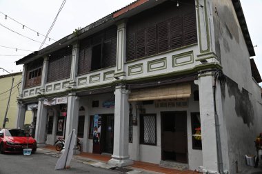 Georgetown, Penang Malezya - 19 Mayıs 2022: Penang Adası etrafında Ege Cenneti Gemisi ile bir gezi