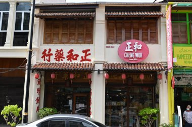 Georgetown, Penang Malezya - 19 Mayıs 2022: Penang Adası etrafında Ege Cenneti Gemisi ile bir gezi