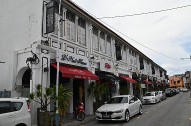 Georgetown, Penang Malezya - 19 Mayıs 2022: Penang Adası etrafında Ege Cenneti Gemisi ile bir gezi