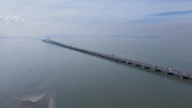 Georgetown, Penang Malezya - 19 Mayıs 2022: Penang Adası etrafında Ege Cenneti Gemisi ile bir gezi