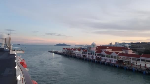 Georgetown Penang Malasia Mayo 2022 Viaje Crucero Por Isla Penang — Vídeo de stock