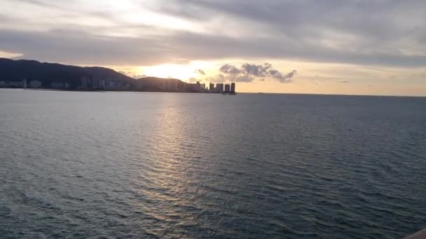 Georgetown Penang Malaysia Mei 2022 Cruise Trip Penang Island Onboard — Stok Video