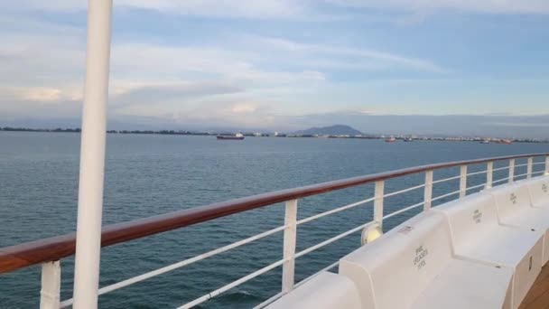 Georgetown Penang Malaysia Mei 2022 Cruise Trip Penang Island Onboard — Stok Video