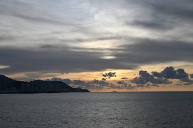 Georgetown, Penang Malezya - 19 Mayıs 2022: Penang Adası etrafında Ege Cenneti Gemisi ile bir gezi