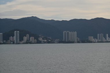 Georgetown, Penang Malezya - 19 Mayıs 2022: Penang Adası etrafında Ege Cenneti Gemisi ile bir gezi