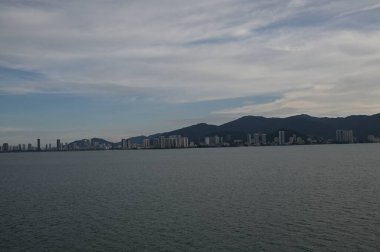 Georgetown, Penang Malezya - 19 Mayıs 2022: Penang Adası etrafında Ege Cenneti Gemisi ile bir gezi