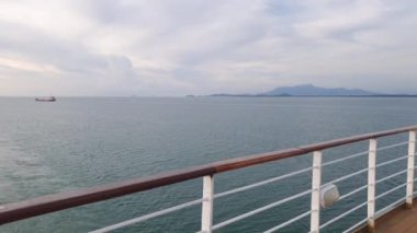 Georgetown, Penang Malezya - 19 Mayıs 2022: Penang Adası etrafında Ege Cenneti Gemisi ile bir gezi