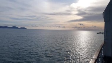 Georgetown, Penang Malezya - 19 Mayıs 2022: Penang Adası etrafında Ege Cenneti Gemisi ile bir gezi