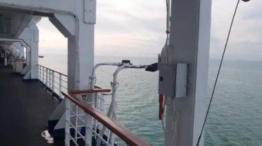 Georgetown, Penang Malezya - 19 Mayıs 2022: Penang Adası etrafında Ege Cenneti Gemisi ile bir gezi