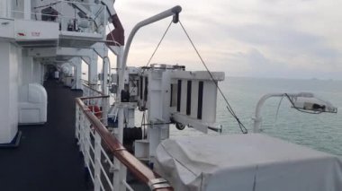 Georgetown, Penang Malezya - 19 Mayıs 2022: Penang Adası etrafında Ege Cenneti Gemisi ile bir gezi