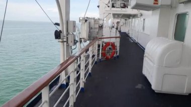 Georgetown, Penang Malezya - 19 Mayıs 2022: Penang Adası etrafında Ege Cenneti Gemisi ile bir gezi