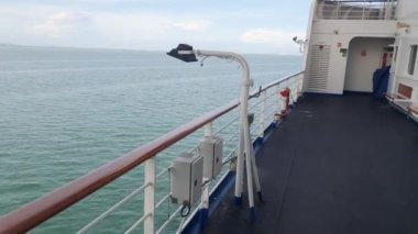 Georgetown, Penang Malezya - 19 Mayıs 2022: Penang Adası etrafında Ege Cenneti Gemisi ile bir gezi