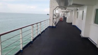 Georgetown, Penang Malezya - 19 Mayıs 2022: Penang Adası etrafında Ege Cenneti Gemisi ile bir gezi
