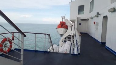 Georgetown, Penang Malezya - 19 Mayıs 2022: Penang Adası etrafında Ege Cenneti Gemisi ile bir gezi