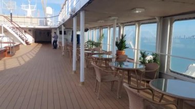 Georgetown, Penang Malezya - 19 Mayıs 2022: Penang Adası etrafında Ege Cenneti Gemisi ile bir gezi