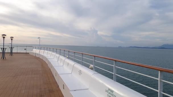 Georgetown Penang Malaysia Maj 2022 Kryssningsresa Runt Penang Island Ombord — Stockvideo