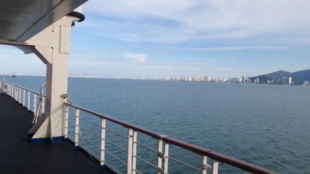 Georgetown Penang Malaysia Mei 2022 Cruise Trip Penang Island Onboard — Stok Video