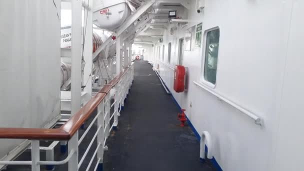 Georgetown Penang Malaysia Mai 2022 Cruisetur Rundt Penang Øya Bord – stockvideo