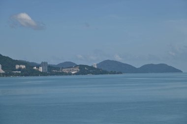 Georgetown, Penang Malezya - 19 Mayıs 2022: Penang Adası etrafında Ege Cenneti Gemisi ile bir gezi