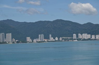 Georgetown, Penang Malezya - 19 Mayıs 2022: Penang Adası etrafında Ege Cenneti Gemisi ile bir gezi