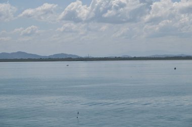 Georgetown, Penang Malezya - 19 Mayıs 2022: Penang Adası etrafında Ege Cenneti Gemisi ile bir gezi