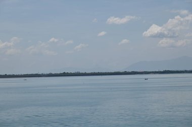 Georgetown, Penang Malezya - 19 Mayıs 2022: Penang Adası etrafında Ege Cenneti Gemisi ile bir gezi