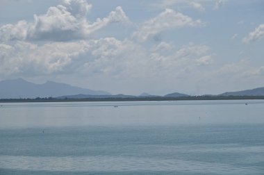 Georgetown, Penang Malezya - 19 Mayıs 2022: Penang Adası etrafında Ege Cenneti Gemisi ile bir gezi