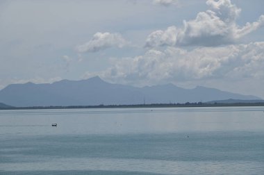 Georgetown, Penang Malezya - 19 Mayıs 2022: Penang Adası etrafında Ege Cenneti Gemisi ile bir gezi