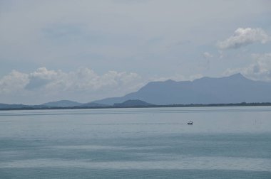 Georgetown, Penang Malezya - 19 Mayıs 2022: Penang Adası etrafında Ege Cenneti Gemisi ile bir gezi