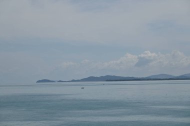 Georgetown, Penang Malezya - 19 Mayıs 2022: Penang Adası etrafında Ege Cenneti Gemisi ile bir gezi