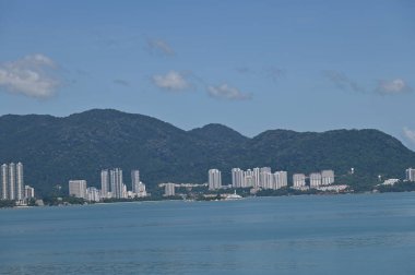 Georgetown, Penang Malezya - 19 Mayıs 2022: Penang Adası etrafında Ege Cenneti Gemisi ile bir gezi