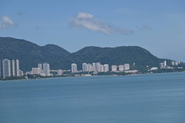 Georgetown, Penang Malezya - 19 Mayıs 2022: Penang Adası etrafında Ege Cenneti Gemisi ile bir gezi