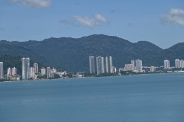 Georgetown, Penang Malezya - 19 Mayıs 2022: Penang Adası etrafında Ege Cenneti Gemisi ile bir gezi