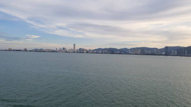 Georgetown, Penang Malezya - 19 Mayıs 2022: Penang Adası etrafında Ege Cenneti Gemisi ile bir gezi