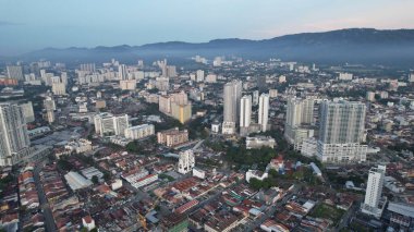 Georgetown, Penang Malezya - 19 Mayıs 2022: Penang Adası etrafında Ege Cenneti Gemisi ile bir gezi