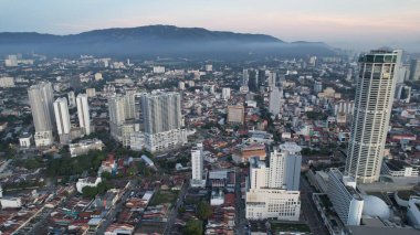 Georgetown, Penang Malezya - 19 Mayıs 2022: Penang Adası etrafında Ege Cenneti Gemisi ile bir gezi