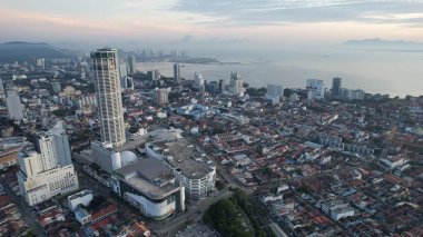 Georgetown, Penang Malezya - 19 Mayıs 2022: Penang Adası etrafında Ege Cenneti Gemisi ile bir gezi