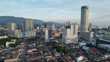 Georgetown, Penang Malezya - 14 Mayıs 2022 Ermeni Caddesi ve Georgetown 'un İnanılmaz Sahnesi