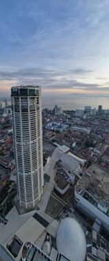 Georgetown, Penang Malezya - 14 Mayıs 2022 Ermeni Caddesi ve Georgetown 'un İnanılmaz Sahnesi