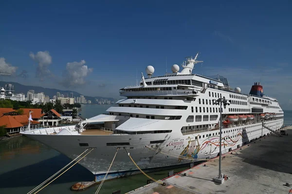 Georgetown Penang Malaysia May 2022 Cruise Trip Penang Island Onboard — Stock Photo, Image