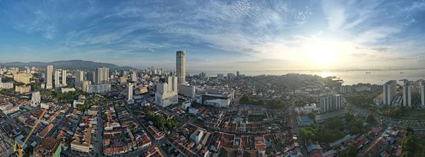 Georgetown Penang Malezya Mayıs 2022 Straits Quay Landmark Binaları Köyleri — Stok fotoğraf