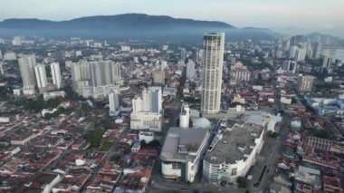 Georgetown, Penang Malezya - 14 Mayıs 2022 Ermeni Caddesi ve Georgetown 'un İnanılmaz Sahnesi