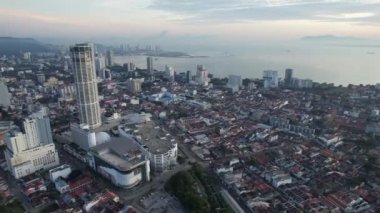 Georgetown, Penang Malezya - 14 Mayıs 2022 Ermeni Caddesi ve Georgetown 'un İnanılmaz Sahnesi