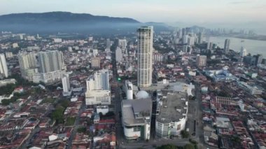 Georgetown, Penang Malezya - 14 Mayıs 2022 Ermeni Caddesi ve Georgetown 'un İnanılmaz Sahnesi