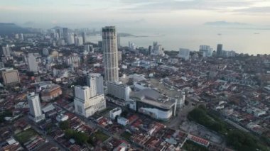 Georgetown, Penang Malezya - 14 Mayıs 2022 Ermeni Caddesi ve Georgetown 'un İnanılmaz Sahnesi