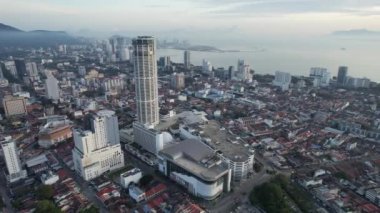 Georgetown, Penang Malezya - 14 Mayıs 2022 Ermeni Caddesi ve Georgetown 'un İnanılmaz Sahnesi