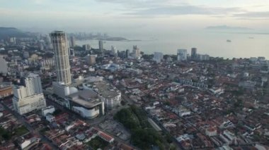 Georgetown, Penang Malezya - 14 Mayıs 2022 Ermeni Caddesi ve Georgetown 'un İnanılmaz Sahnesi