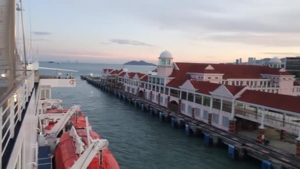 Georgetown Penang Malaysia Mei 2022 Cruise Trip Penang Island Onboard — Stok Video