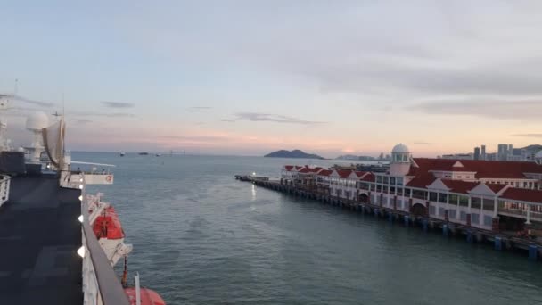 Georgetown Penang Malezja Maja 2022 Rejs Statkiem Wyspie Penang Pokładzie — Wideo stockowe