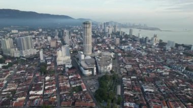 Georgetown, Penang Malezya - 14 Mayıs 2022 Ermeni Caddesi ve Georgetown 'un İnanılmaz Sahnesi